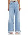 Agolde Dame High Rise Wide Leg Jean Showdown In Multi