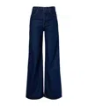 Agolde Dame High-rise Wide-leg Denim Trousers In Blue