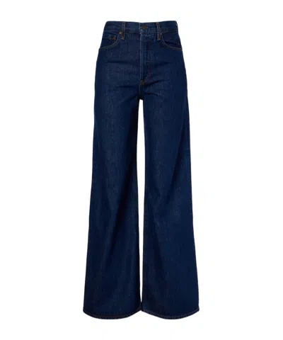 AGOLDE DAME HIGH-RISE WIDE-LEG DENIM TROUSERS