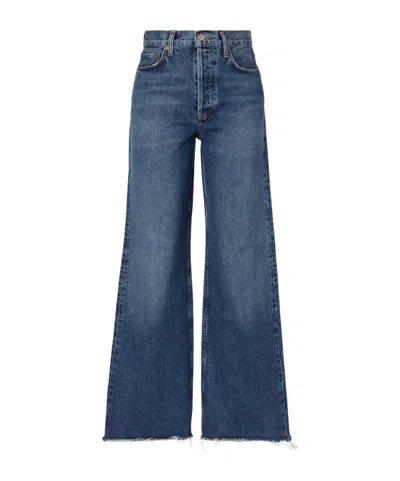 AGOLDE DAME HIGH-RISE WIDE-LEG DENIM TROUSERS