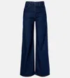 Agolde Dame High-rise Wide-leg Denim Trousers In Blue
