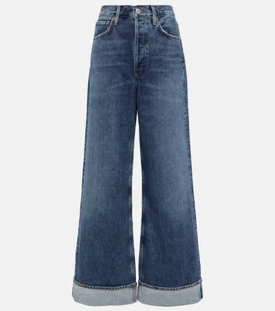 AGOLDE DAME HIGH-RISE WIDE-LEG JEANS