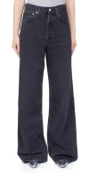 Agolde Dame High Rise Wide Leg Jeans No Cuff