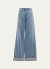 Agolde Dame High Rise Wide Leg Jean Showdown In Showdown