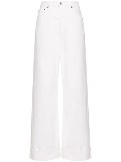 AGOLDE DAME HIGH-RISE WIDE LEG JEANS