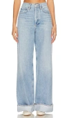 Agolde Dame High Rise Wide Leg Jean Showdown In Showdown