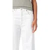 Agolde Luna Pieced Cotton Denim Baggy Jeans In Milkshake