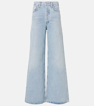 AGOLDE DAME JEAN HIGH-RISE WIDE-LEG JEANS