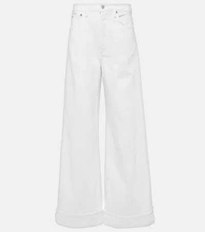 AGOLDE DAME JEAN HIGH-RISE WIDE-LEG JEANS