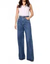 Agolde Low Curve High-rise Wide-leg Jeans In Blue