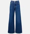 Agolde Dame High Rise Wide Leg No Cuff Jean In Enamour In Blue