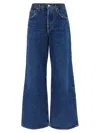 Agolde Low Curve High-rise Wide-leg Jeans In Blue