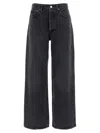Agolde Five-pockets Jeans In Black