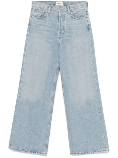 Agolde Harper Cropped Jeans In Blue