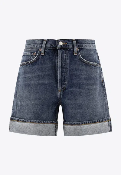Agolde Dame Mini Denim Shorts