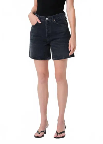 Agolde Dame Short In Black In Grey