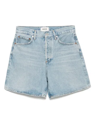 Agolde Dame Shorts In Blue