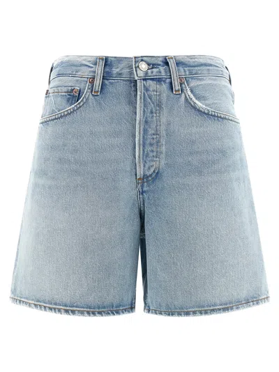 Agolde 'dame' Shorts In Blue
