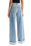 Shop Agolde Dame Wide Leg Jeans