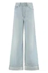 Agolde Jeans With Belt Loops In Blue