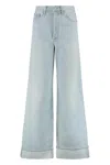 Agolde Jeans With Belt Loops In Blue
