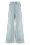 Agolde Jeans With Belt Loops In Blue
