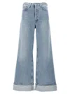 Agolde Dame Wide Leg Jeans In Blue