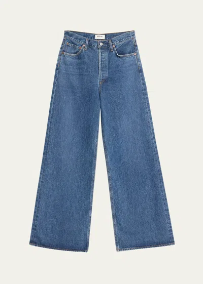 Agolde Dame Wide-leg Jeans In Enamour