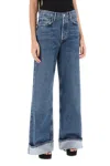 AGOLDE DAME WIDE LEG JEANS