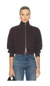 Agolde Darby Zip Up In Brown