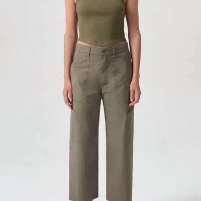 Agolde Daria Utility Pant In Green