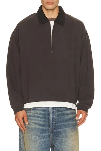 Agolde Darius Polo Sweater In Green