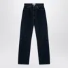 Agolde Dark Blue Jeans In Organic Denim
