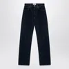 Agolde Dark Blue Jeans In Organic Denim