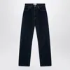 Agolde Dark Blue Jeans In Organic Denim