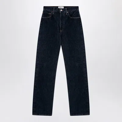 AGOLDE AGOLDE DARK BLUE JEANS IN ORGANIC DENIM