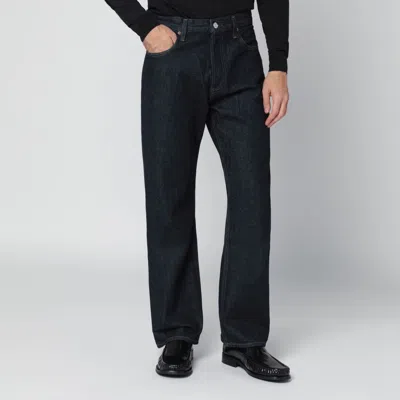 Agolde Dark Blue Regular Jeans In Black