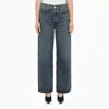 Agolde Dark Blue Denim Balloon Jeans In Blue