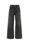 Agolde Dark Grey Denim Jeans In Black