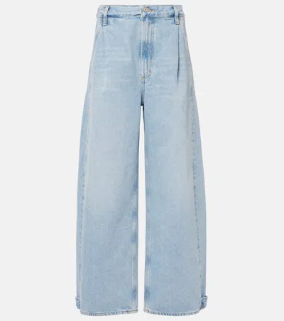 AGOLDE DARSHA MID-RISE BARREL-LEG JEANS