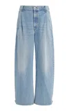 Agolde Darsha Rigid Low-rise Wide-leg Jeans In Light Wash