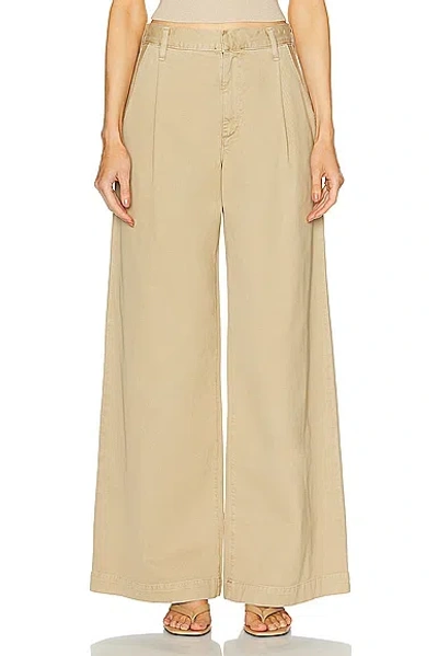 Agolde Daryl Wide Leg Pants In Basket In Basket Beige