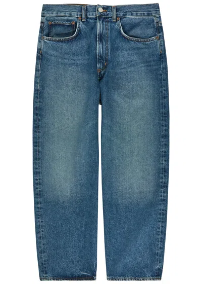 Agolde Deka Relaxed Straight-leg Jeans In Blue