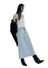 Agolde Della Skirt In Practice In Blue