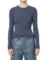 Agolde Delphi Slim Tee In Blue Jay