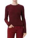 Agolde Delphi Slim Tee In Brown