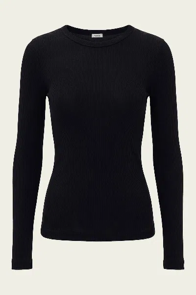 Agolde Delphi Slim Tee In Obscura In Black