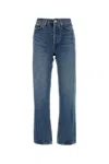 Agolde Riley High Rise Straight Crop Jeans Escape In Blue