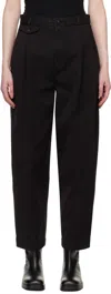 Agolde Becker Baggy Fit Chino Pants In Black In Black