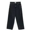 Agolde Denim Wide-leg Jeans In Black